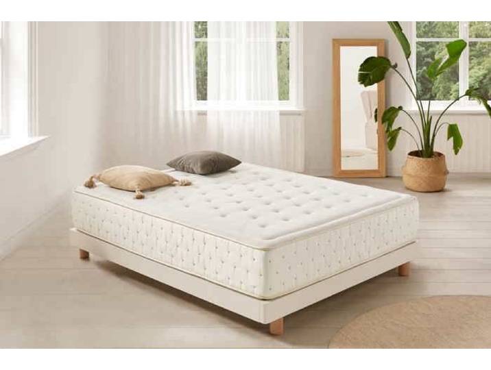 Moonia Matelas Premium Cashmere 27 cm 140x190 cm Mousse Haute Densité Soutien Ergonomique Confort