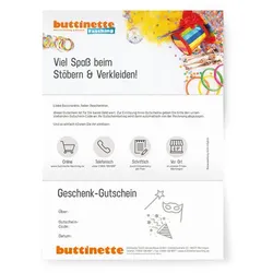 Geschenk-Gutschein "Fasching & Karneval"