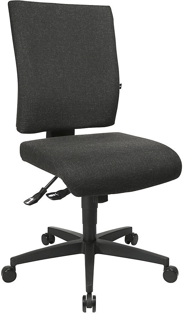 Bürostuhl COMFORT, Höhenverstellbare Rückenlehne, Bezug anthrazit Topstar