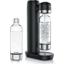 Arendo Wassersprudler Soda Maker mit 1000 ml Flaschen, kompatibel mit 60l CO2 Zylindern, , Soda Maker, PET-Flasche, Soda Streamer + 2 Wasserflaschen