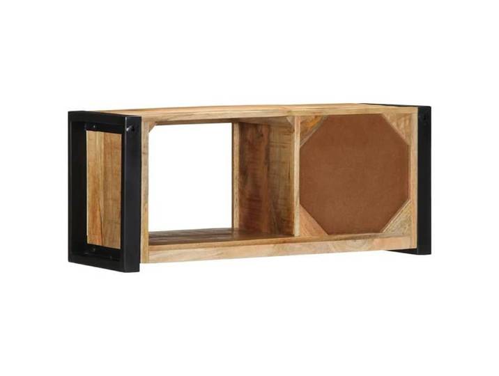 NEUF Armoire TV - Brun - Meuble TV - TABLE TV - 80x30x35 cm - bois massif de manguier brut TT3387