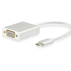 equip 133451  USB Type C Male to HD15 VGA Female Adapter, 15cm