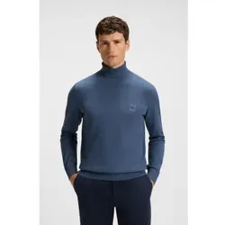 BOSS für Herren. 50527573 Akiro Pullover blau (L), Lässig, Baumwolle