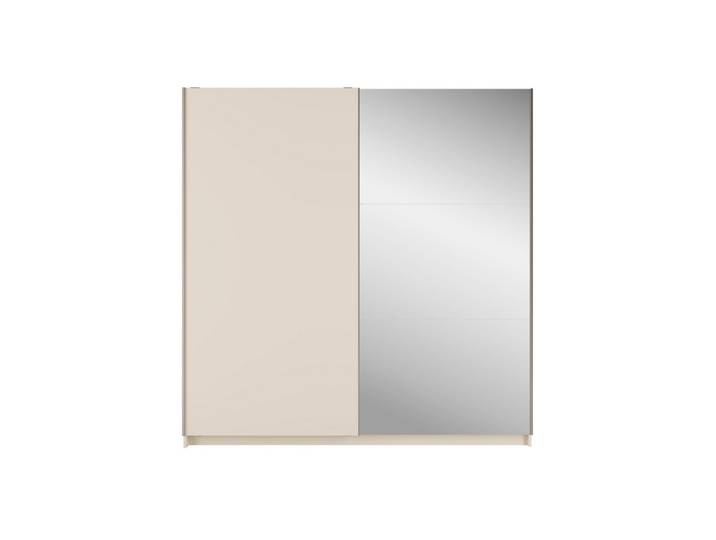 SCHWEBETÜRENSCHRANK BELDEN 150,6/207/55,3cm 2-türig mit Spiegel Sandbeige