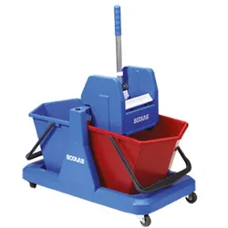 Ecolab Doppelfahreimer Perfekt Duo 2x18l mit blauer Presse