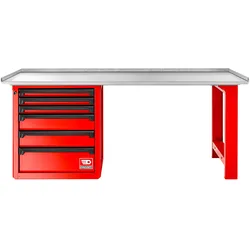FACOM RWS Werkbank 2m+verz. Platte,rot