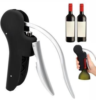 Inspire Daily Merch Convenient Wine Tool Set Corkscrew, Foil Cutter, And Lifter Kit Convenient Wine Tool Set Corkscrew, Foil Cutter, And Lifter Kit