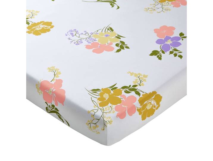 Drap-housse en coton multicolore 160x200x28cm