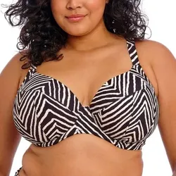 Elomi Fiji Falls Plunge Bikini Top Schwarz I 80 Damen