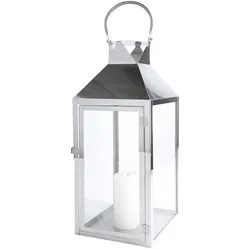 Mojawo, Laterne, XXL Windlicht Edelstahl Gartenlaterne 54cm