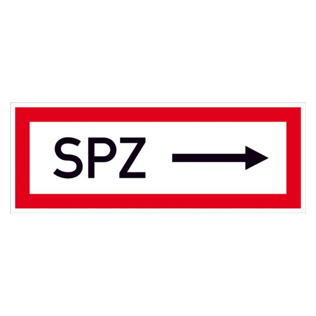 SafetyMarking Hinweisschild für die Feuerwehr SPZ Pfeil rechts 29. (11.2524)