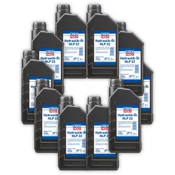 10x Hydrauliköl LIQUI MOLY 6954 mineralisch HLP 22 für Maschinen Pumpen Anlagen 1L