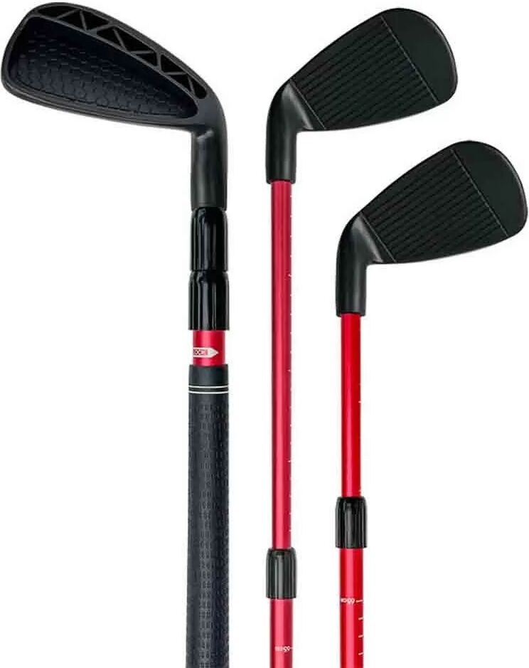 INF Teleskop Golfschläger 3-teilig Verstellbarer Chipping Putter Rot
