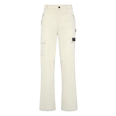 Cargohose PLEIN SPORT "Scratch", Herren, Gr. XXL, US-Größen, grau (10, grau), Obermaterial: 89% Polyamid, 11% Elasthan, Hosen Cargohose