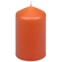 Stumpenkerze 10 cm Wachs Orange