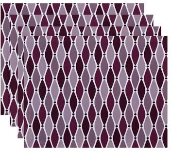 E by Design 18 x 14-inch Wavy Geometric Print Placemat (Set of 4)