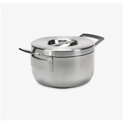 Serax Kochtopf BASE stahlgrau, Pfanne + Kochtopf, Silber