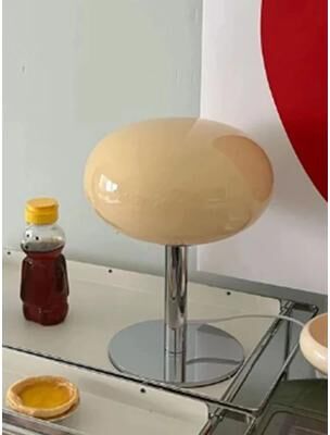 Inspired Living Murano Glass Cloud Table Lamp Italian Designer LED Bedside Lamp With 3 Tone Lighting yellow