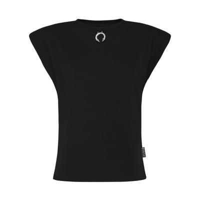 Tanktop PHILIPP PLEIN "Tanktop", Damen, Gr. XL, schwarz (02, schwarz), Obermaterial: 100% Baumwolle, Tops Tanktop