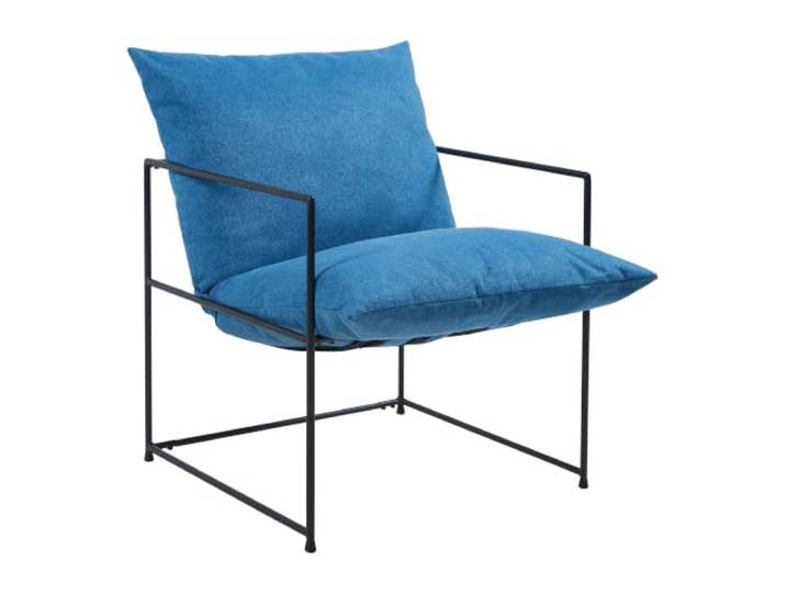 Helloshop26 Lounge-Sessel, 90 x 61 x 70 cm, Blau 03_0009478