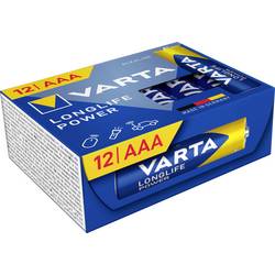 Varta VARTA Longlife Power AAA Cube Pack12 Micro (AAA)-Batterie Alkali-Mangan 1.5 V 12 St. 4903121132