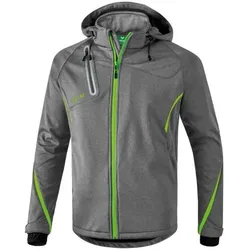 Erima Softshelljacke Function Kinder - grau melange/green gecko -