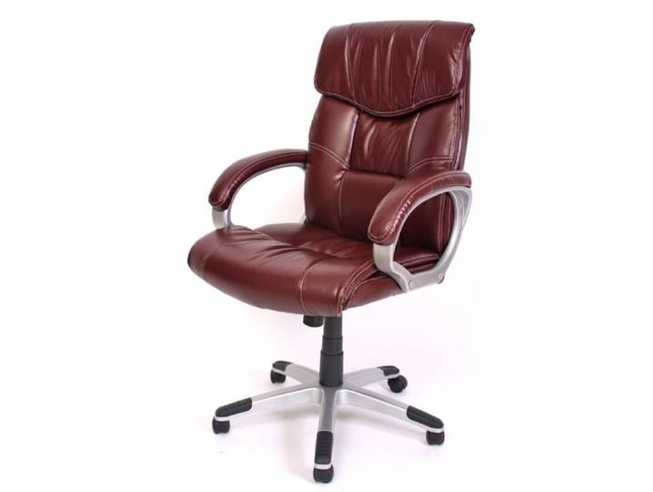 Fauteuil/siège de bureau M61 classique similicuir ~ bordeaux