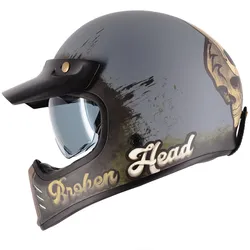 Broken Head Retro Helm Rusty Rebel XS (53-54 cm)