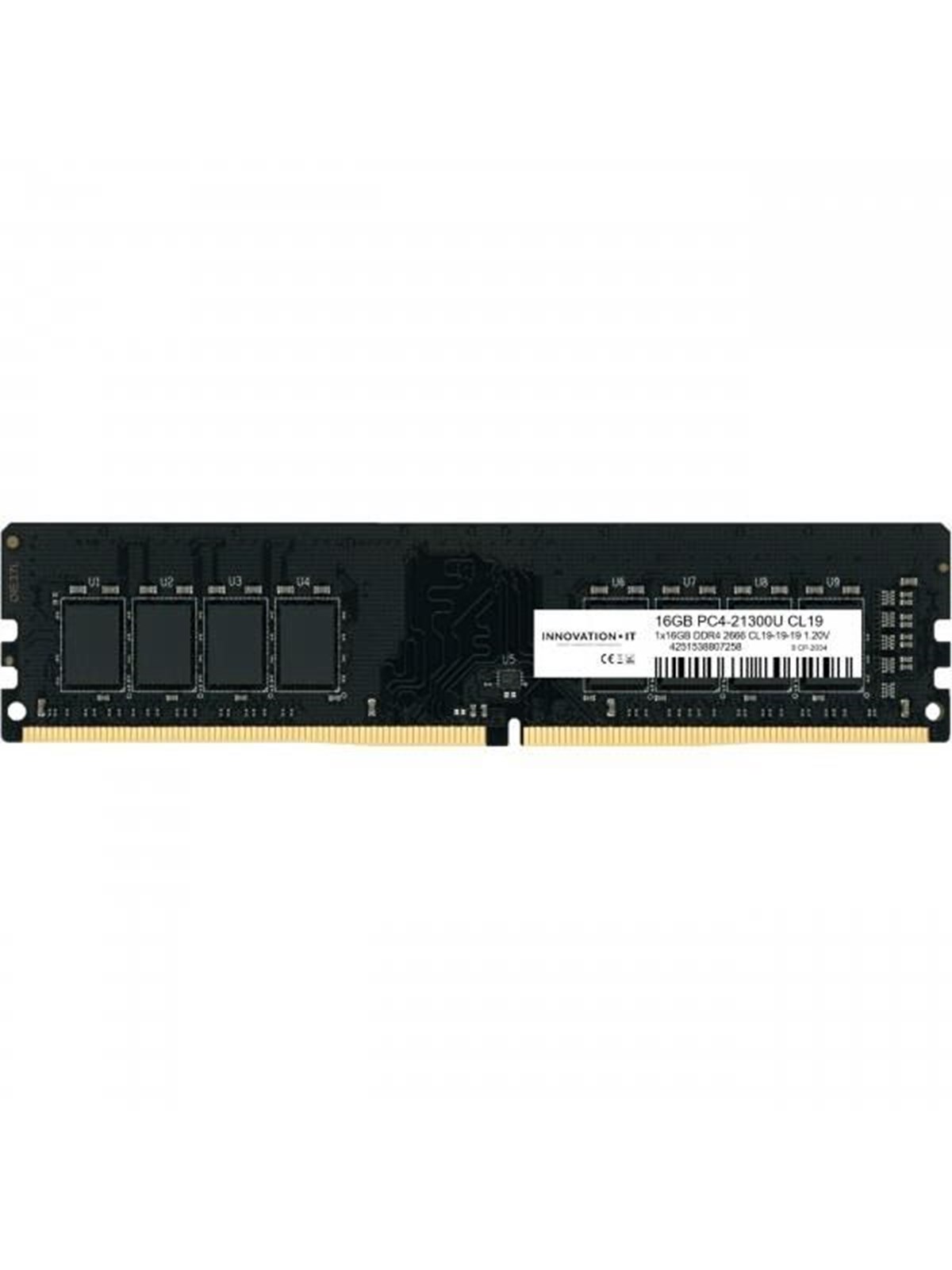 Innovation IT DDR4-3200 - 16GB - CL22 - Single Channel (1 pcs) - Schwarz