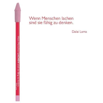 Bleistift rot Dalai Lama, Lachen
