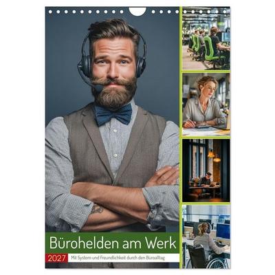 Bürohelden am Werk (Wandkalender 2027 DIN A4 hoch), CALVENDO Monatskalender