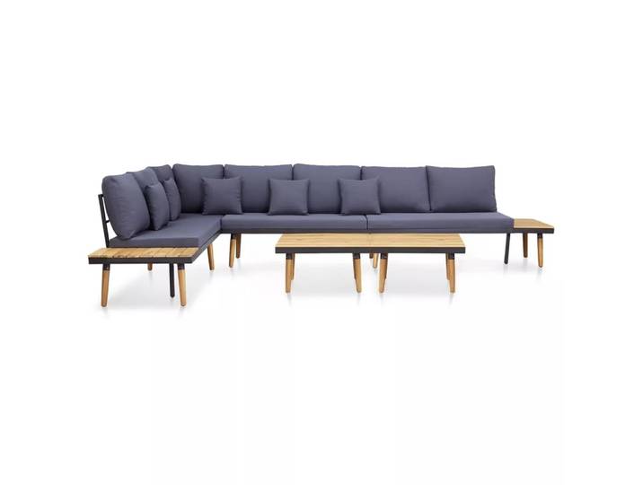 VidaXL - Garten-lounge-set holz, One Size, Braun