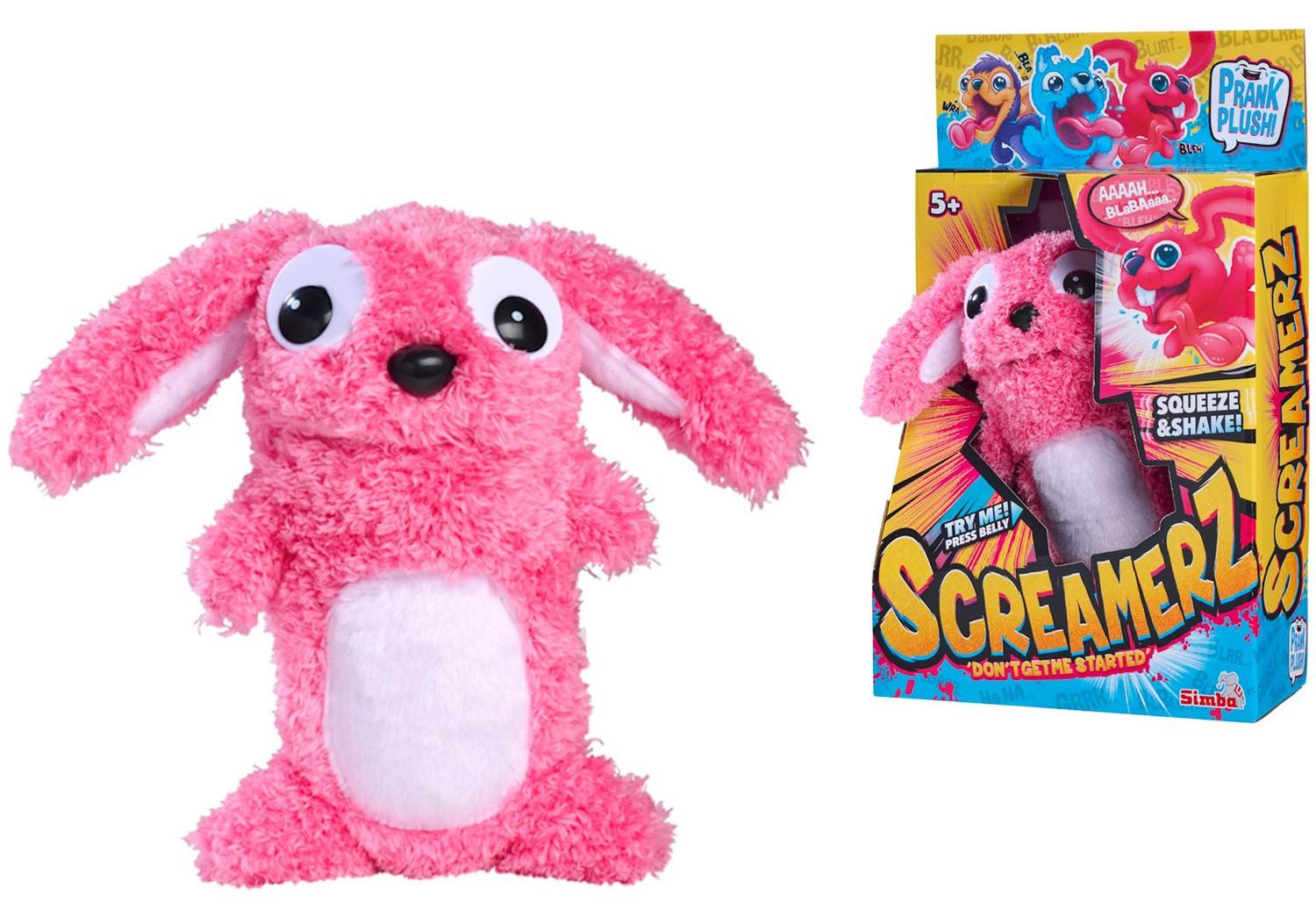 Smoby Screamerz Interactieve Knuffel Konijn - 27 cm