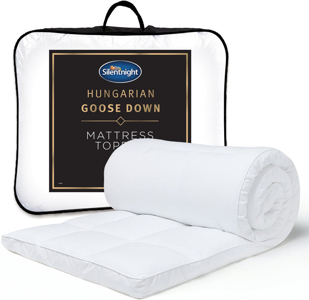 Silentnight Ultimate Luxury Hungarian Goose Feather & Down Mattress Topper White Kingsize (5')