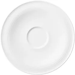 Kombi-Untertasse groß 16,5 cm - Seltmann Weiden Beat - Dekor Weiß - 4 Stück