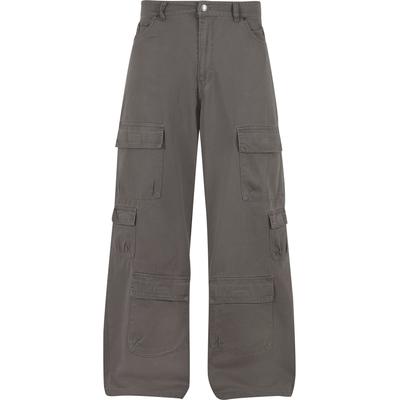 Cargohose KARL KANI "Karl Kani KK Og Multipocket Twill Cargopants", Herren, Gr. S, US-Größen, grau, 100% Baumwolle, unifarben, normal, Hosen Cargohose