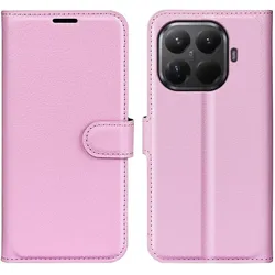 Cover-Discount Xiaomi 17T - Leder Etui Hülle (Xiaomi 17T), Smartphone Hülle, Rosa