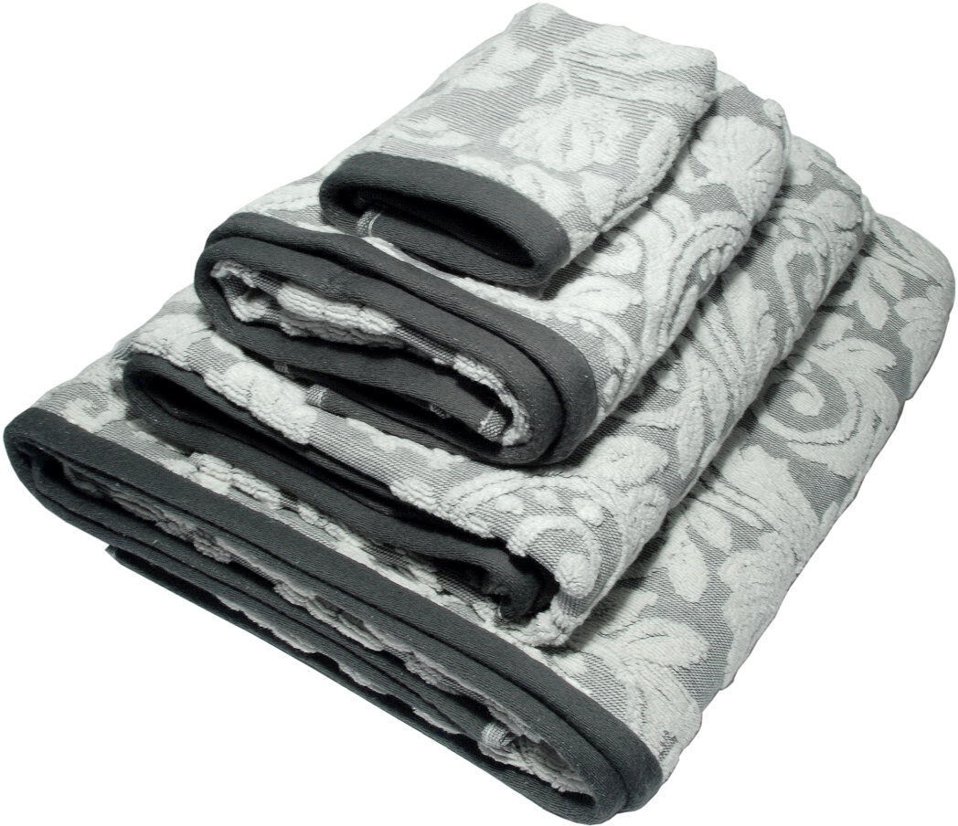 Rosdorf Park Multi-Size Set Grey Bath Towel;Washcloth;Hand Towel