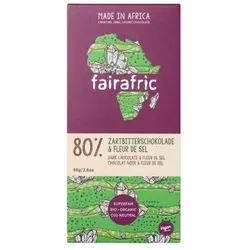 Fairafric Zartbitterschokolade & Fleur de Sel 80% Kakao bio
