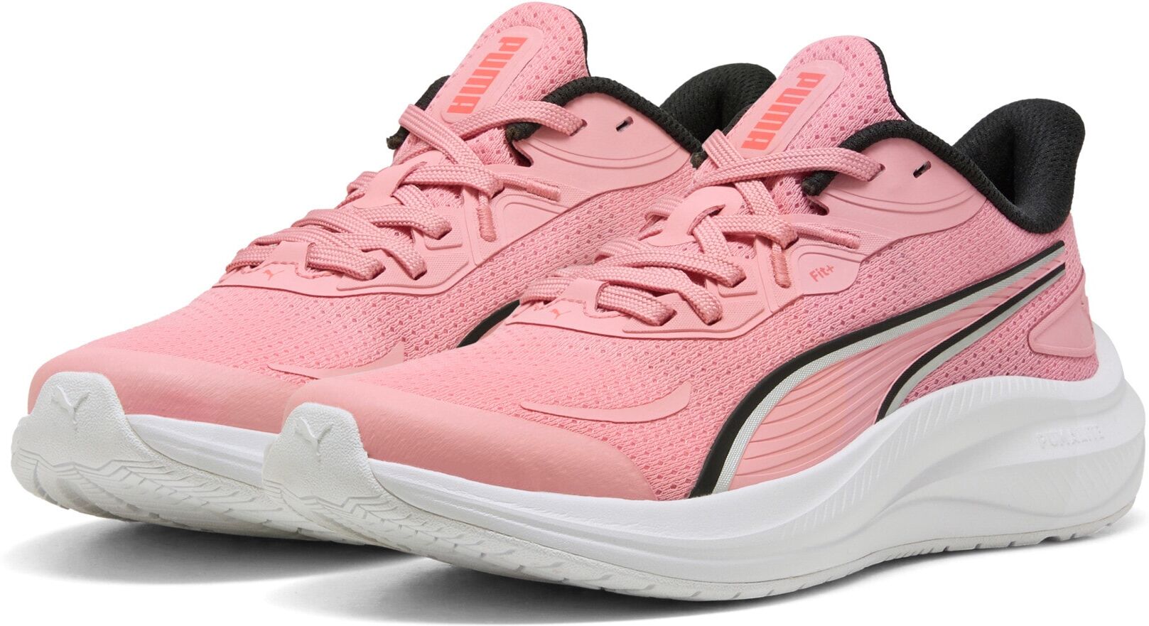 Laufschuh PUMA "SKYROCKET LITE 2 JR", Jungen, Gr. 38, Textil, pink (pinkscape, puma weiß), Schuhe Laufschuh, atmungsaktives Obermaterial aus Textil pinkscape, puma weiß 38, Textil