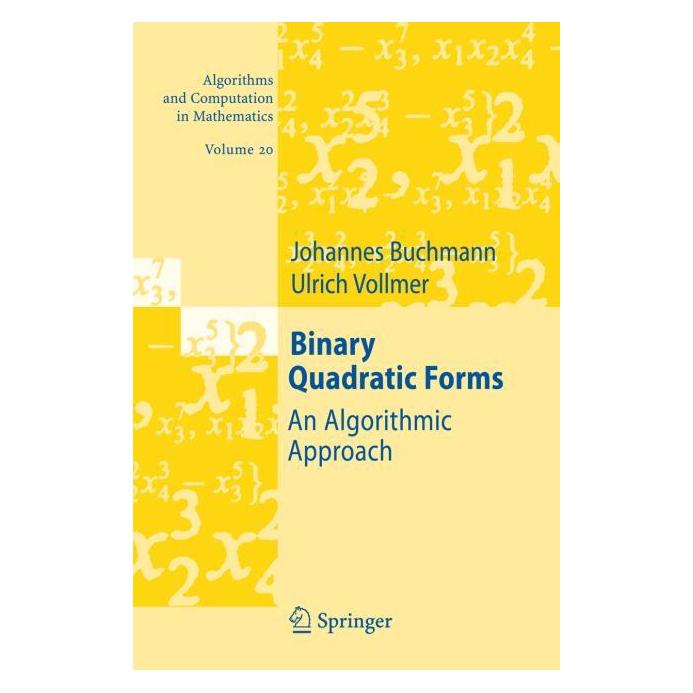 Springer Binary Quadratic Forms (Englisch, Hardcover, Johannes Buchmann, Ulrich Vollmer) (9783540463672)