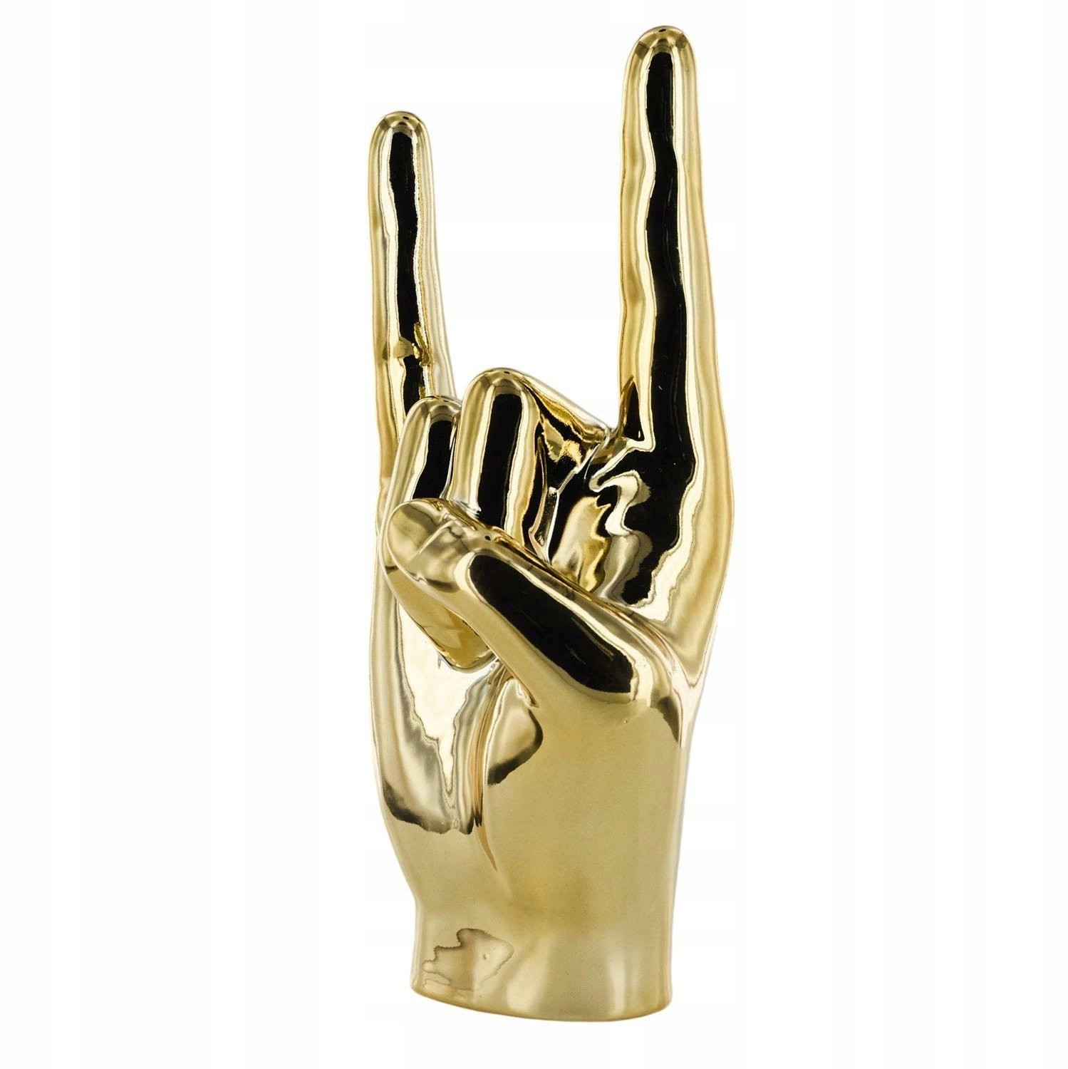 Gouden Keramische Hand Figuur 27cm - Moderne Woonkamer Decoratie