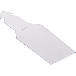 100 Preisfahne als Pendelclip für Lochwandhaken, Weich-PVC, transparent