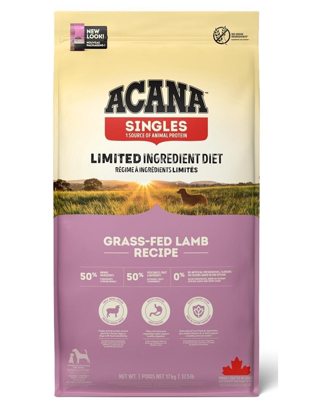 Acana Grass-fed Lamb Dry Dog Food 17 kg