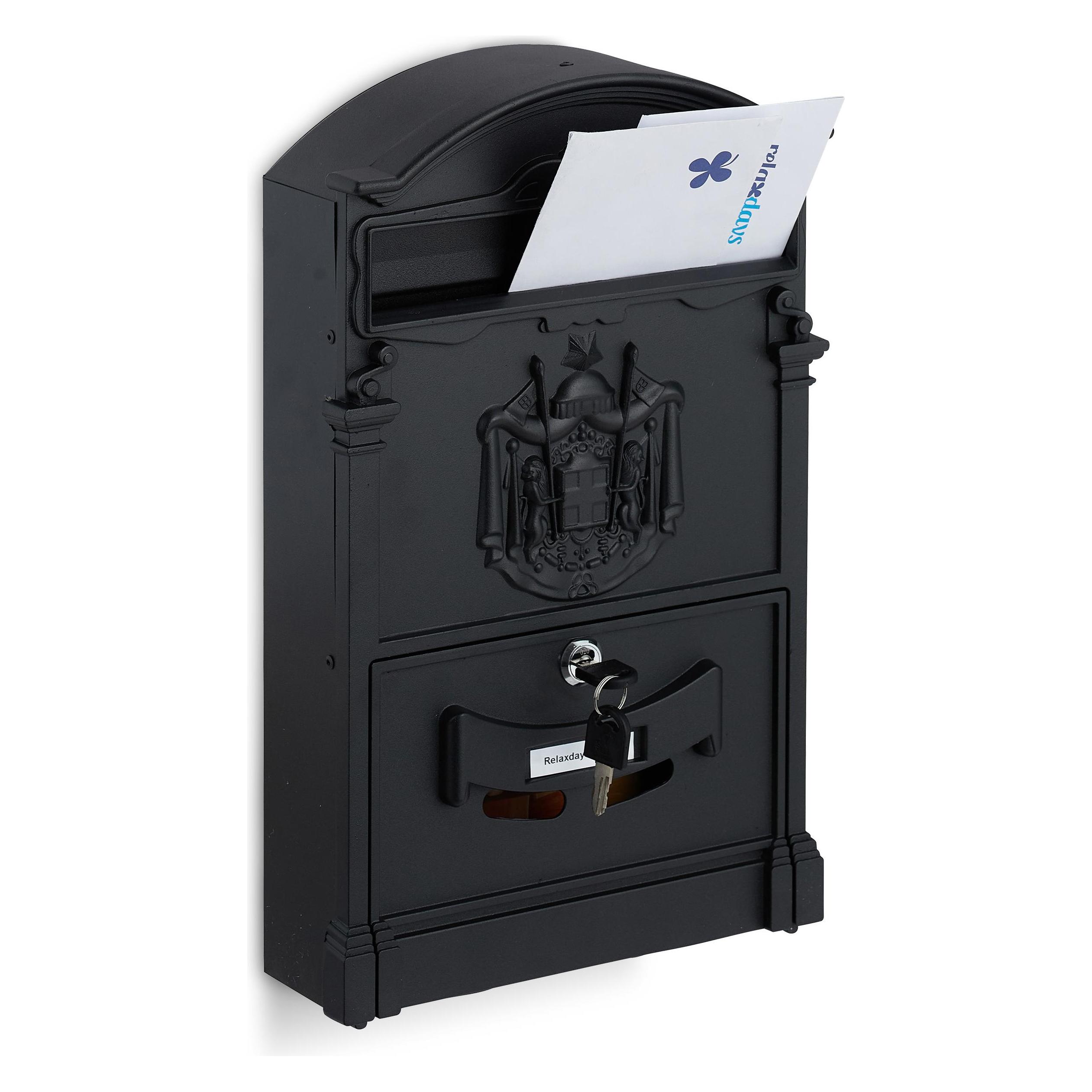 Relaxdays Briefkasten (9 x 25.50 x 41 cm) (4052025389253)