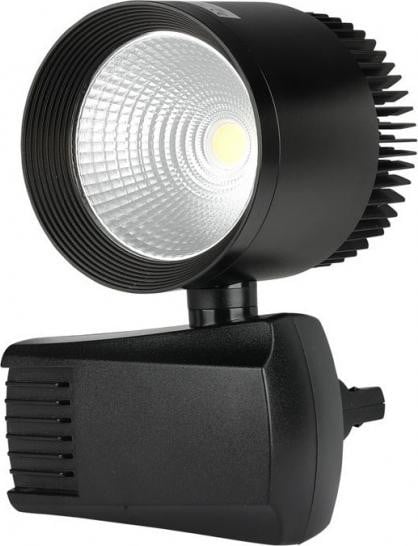 V-TAC LED-spots voor rails, COB-spots, Zwart, 40 Watt, 2600 Lumen, 5000K, IP20