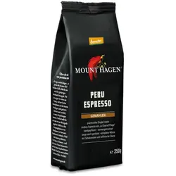 Mount Hagen Peru Espresso, gemahlen bio 250g