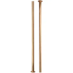 100 Buchschrauben, Messing Hülse glatt, Schraube geschlitzt | 120 mm, Metall, gold
