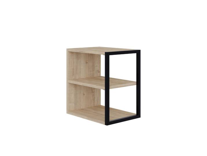 Livetastic Beistelltisch, Eichefarben, Metall, Holzwerkstoff, rechteckig, 30x45x42 cm, Wohnzimmer, Wohnzimmertische, Beistelltisch, Beistelltische Metall