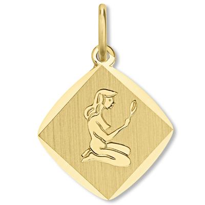 Sternzeichenanhänger ONE ELEMENT "Jungfrau Sternzeichen Anhänger aus 333 Gelbgold", gold, Schmuckanhänger, Damen, Jungfrau, Gelbgold 333 Gold, Gelbgold 333, Gold